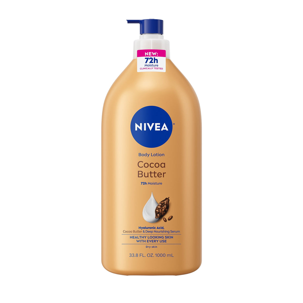 NIVEA Cocoa Butter Body Lotion for Dry Skin, Mothers Day Gifts, Value Size 33.8 fl oz