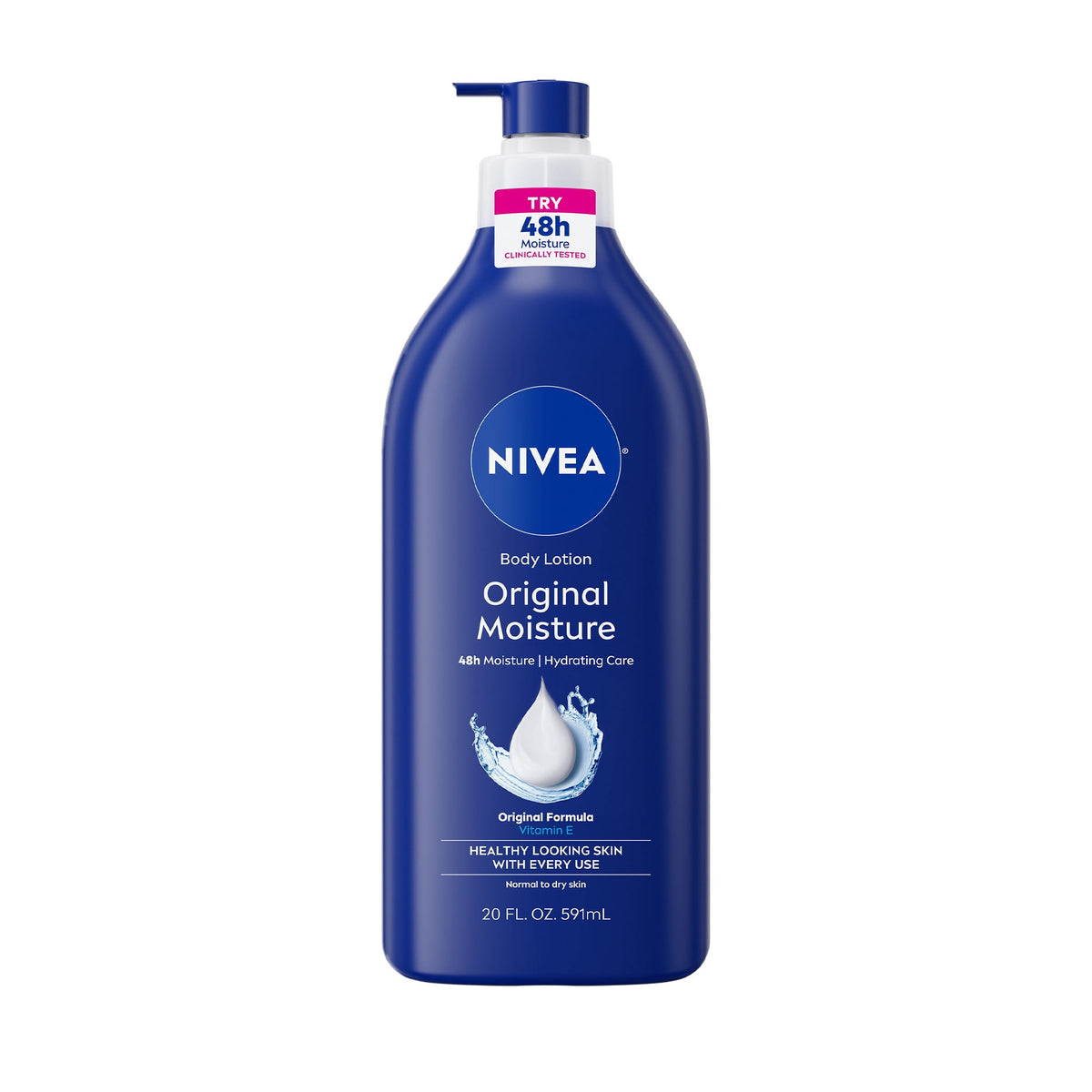NIVEA Original Moisture Body Lotion with Vitamin E, 48Hr Daily Body Moisturizer, 20 fl oz