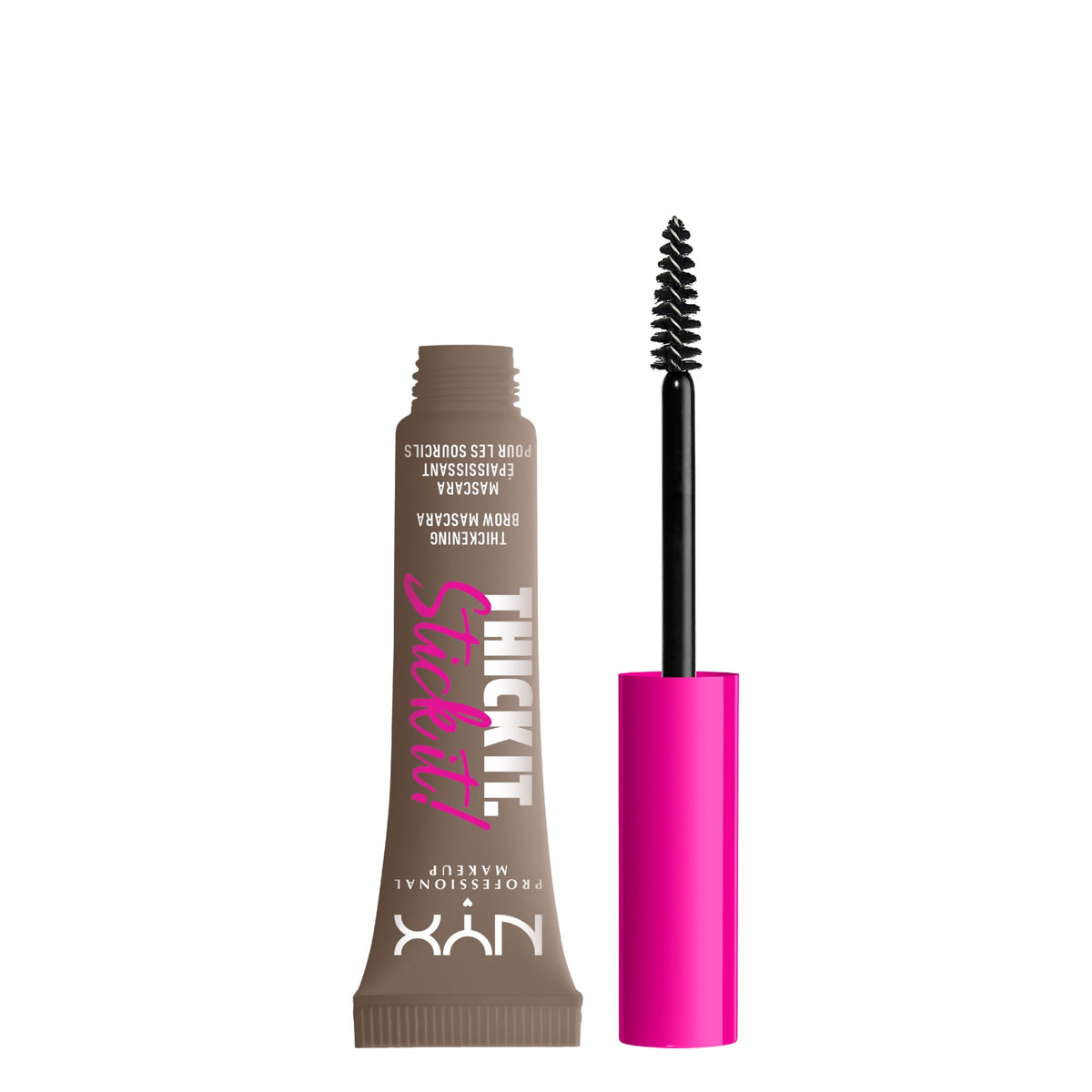 NYX Professional Makeup Thick It Stick It Thickening Brow Gel, Taupe