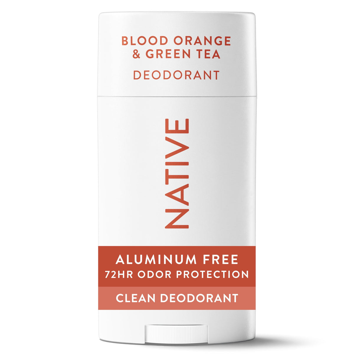 Native Deodorant for Women, Aluminum Free, Solid Deodorant Stick, Blood Orange & Clove, 2.65 oz