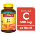 Nature Made Chewable Vitamin C 500 mg Tablets, Dietary Supplement for Immune Support, 70 Ct