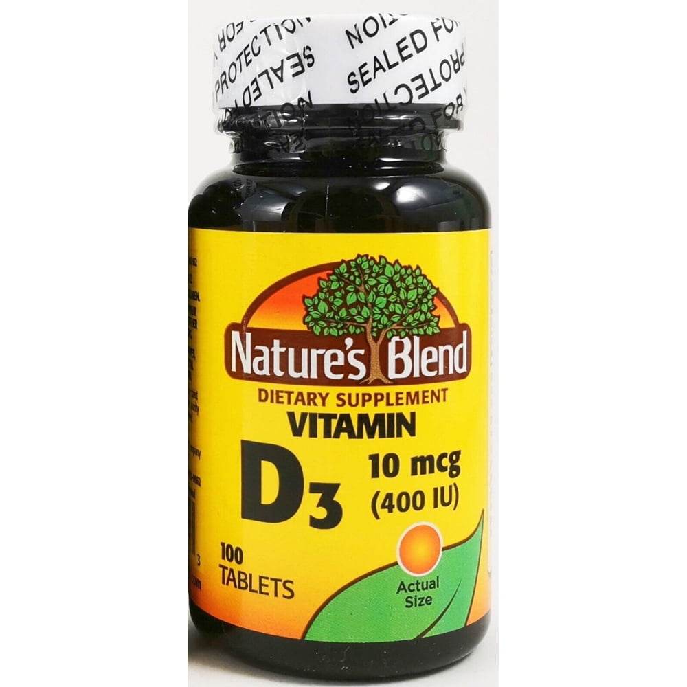 Nature's Blend Vitamin D, 400 IU, Tablets, 100 ea - OTC Shoppe Express