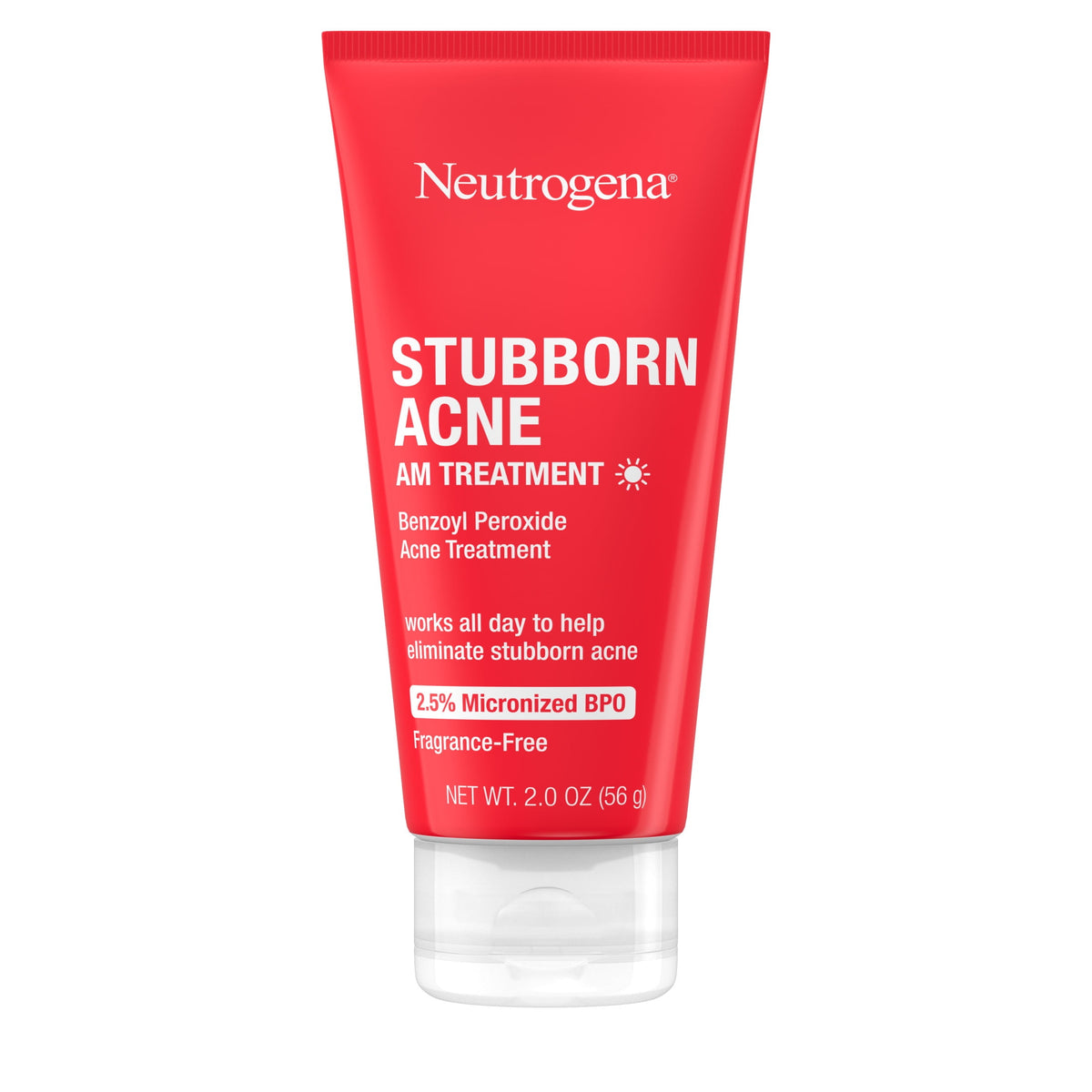 Neutrogena Stubborn Acne AM Treatment with Benzoyl Peroxide, 2.0 oz