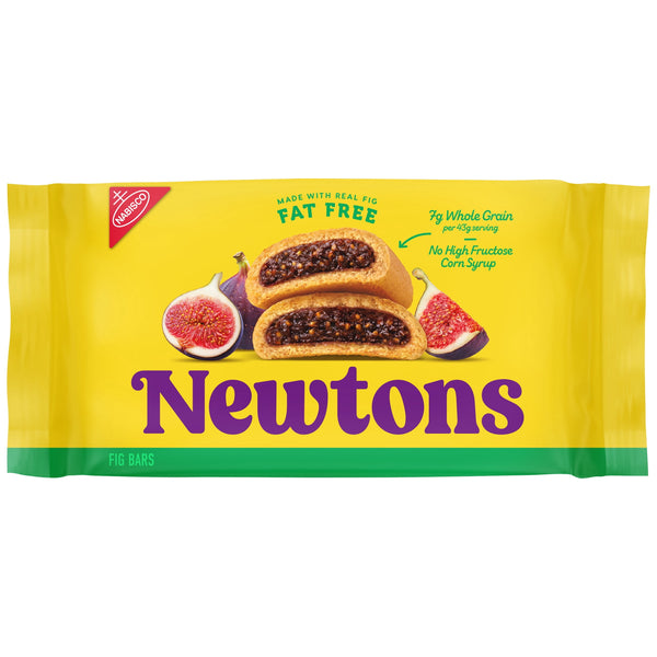 NEWTONS Fat Free Soft Baked Real Fruit Fig Bars, Fig Cookies, 10 oz