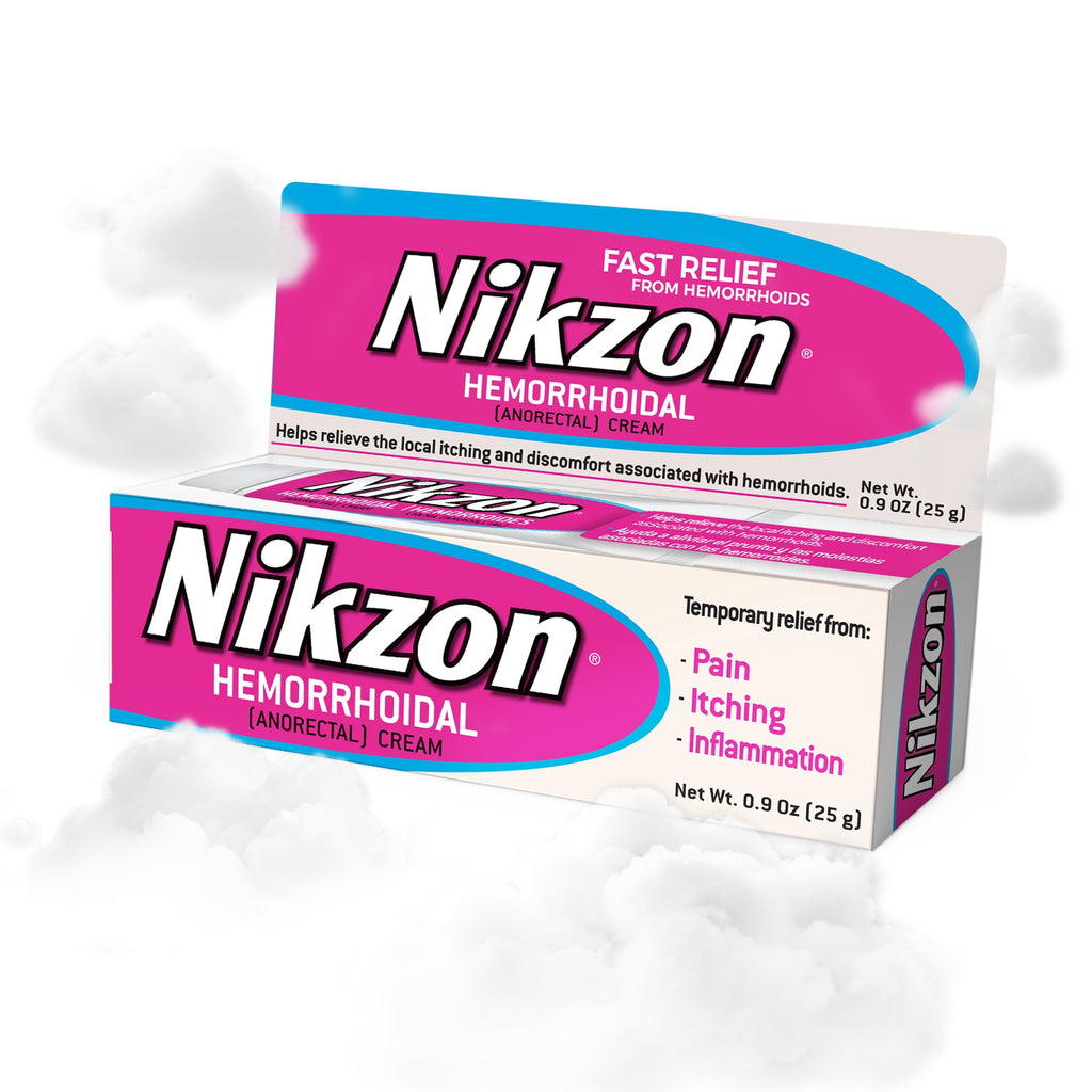Nikzon Hemorrhoid Relief Cream with Pramoxine and Aloe, External Use, Pain & Itch Relief 1 oz (1 Pack)