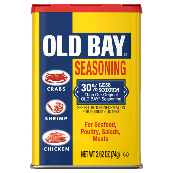 OLD BAY Kosher Less Sodium Seasoning, 2.62 oz Can