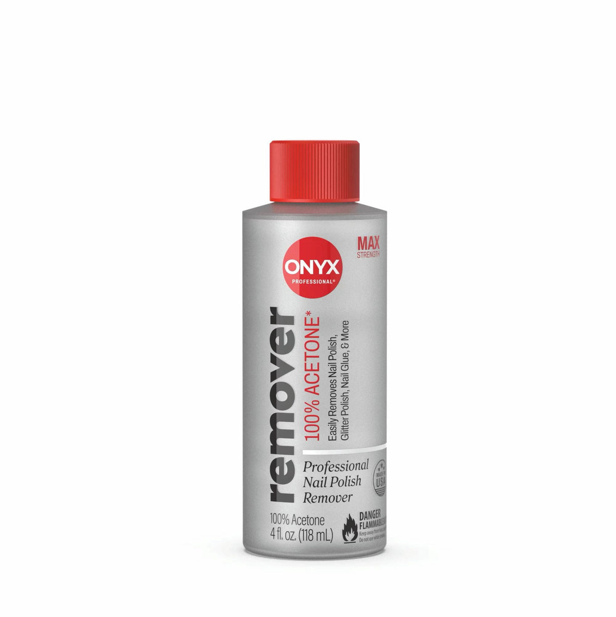 ONYX Professional 100% Acetone* Nail Polish Remover  4 fl oz