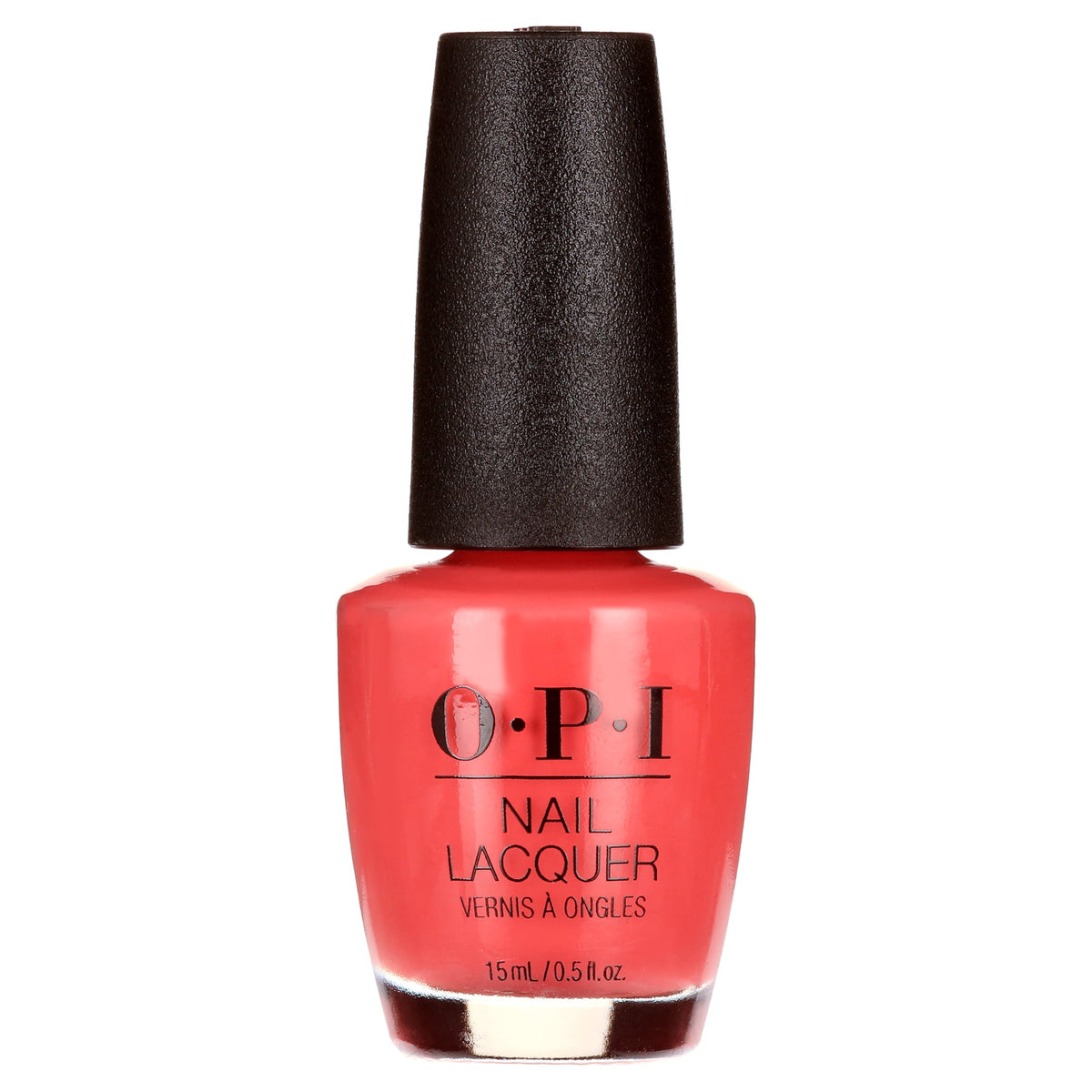 OPI Nail Lacquer, Live Love Carnaval, Vibrant Coral Nail Polish, 0.5 fl oz