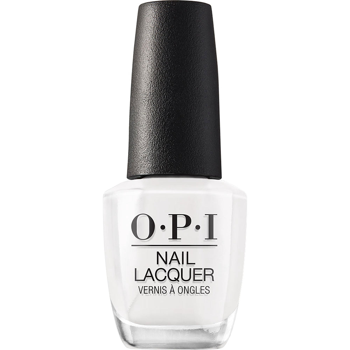 OPI Nail Lacquer, Alpine Snow, Crisp White Nail Polish, 0.5 fl oz