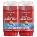 Old Spice Deodorant for Men, Aluminum Free, Aqua Reef, 24/7 Odor Protection, 3.0 oz, 2-Pack