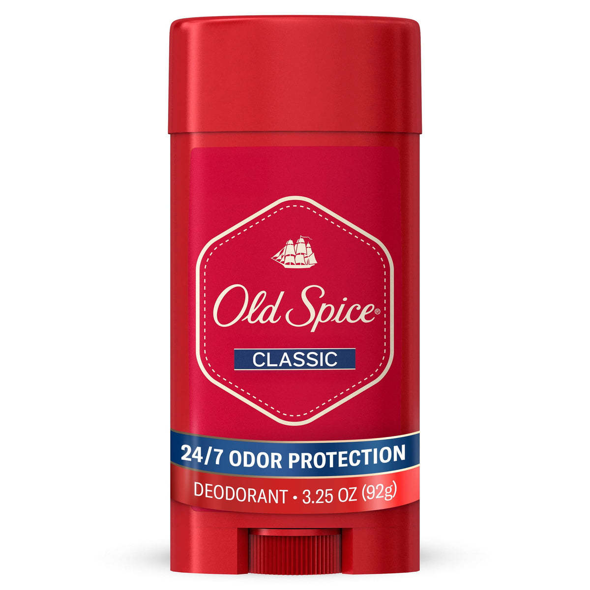 Old Spice Deodorant for Men, Aluminum Free, Classic Original, 24/7 Odor Protection, 3.25 oz