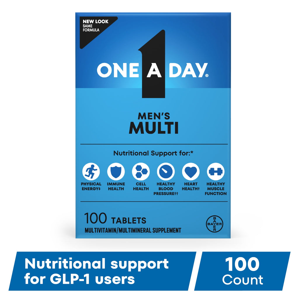 One A Day Men's Multivitamin Tablets, Multivitamins for Men, 100 Count