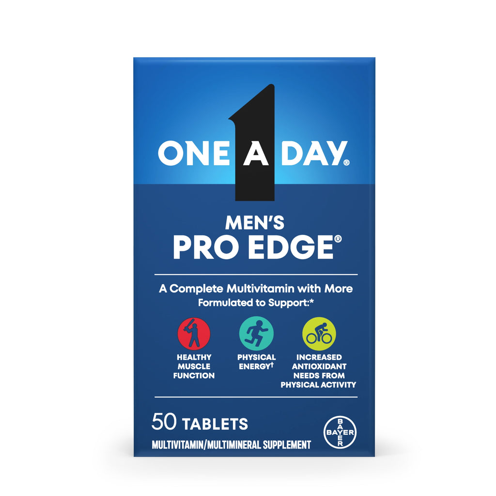 One A Day Men’s Pro Edge Multivitamin, Supplement with Vitamin A, C, D, E and Zinc for Immune Health Support and Magnesium for Healthy Muscle