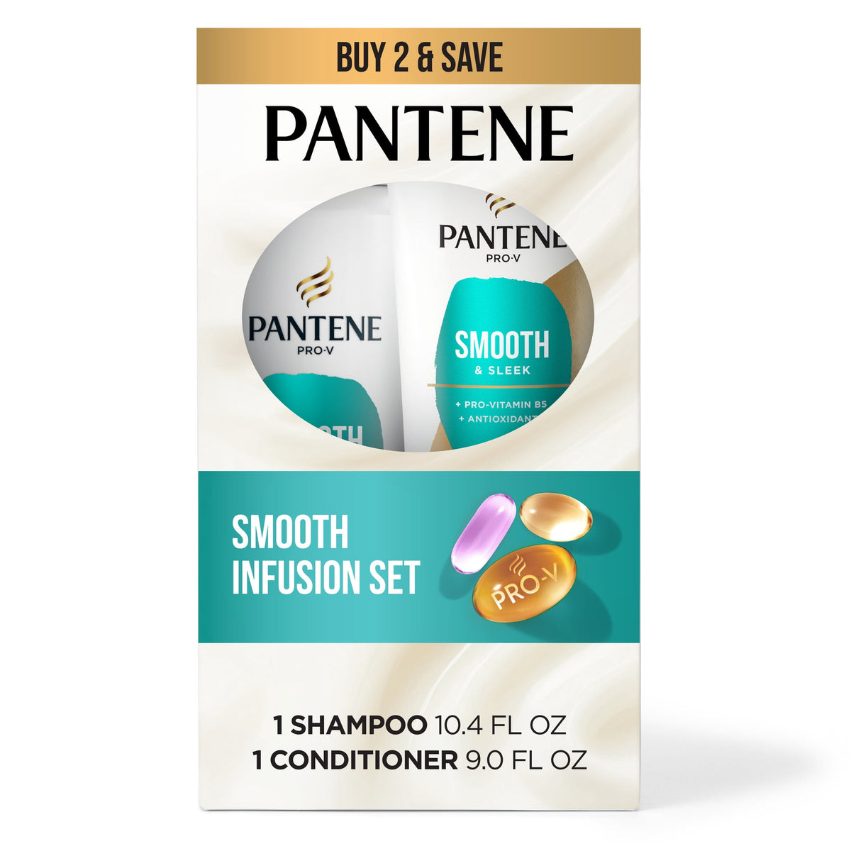 Pantene Pro-V Smooth & Sleek Shampoo and Conditioner Set