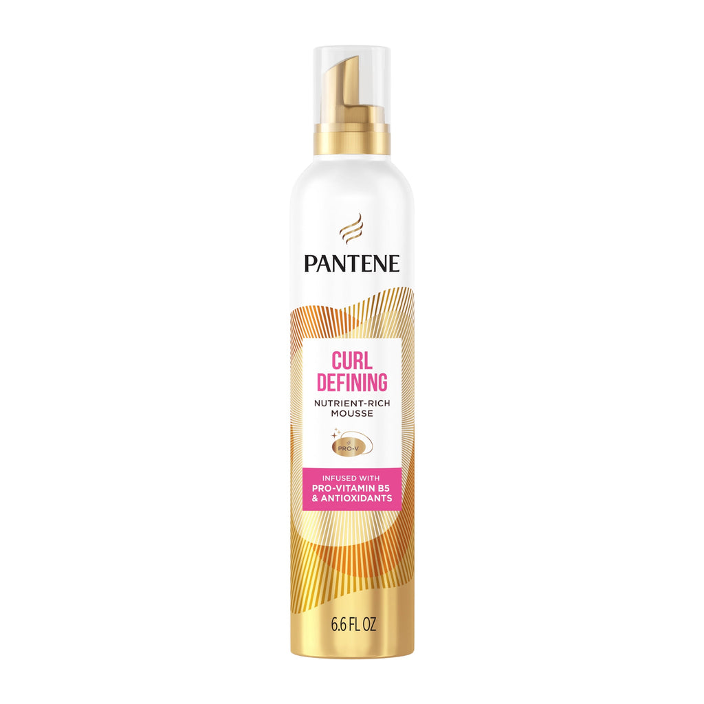 Pantene Curl Defining Mousse, Pro-Vitamin B5 and Antioxidant Formula, Moisture Lock, 6.6 fl oz