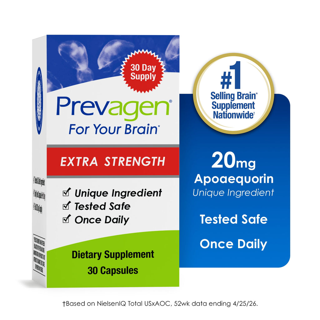 Prevagen Extra Strength Capsules with Apoaequorin & Vitamin D for Your Brain, 30 Count