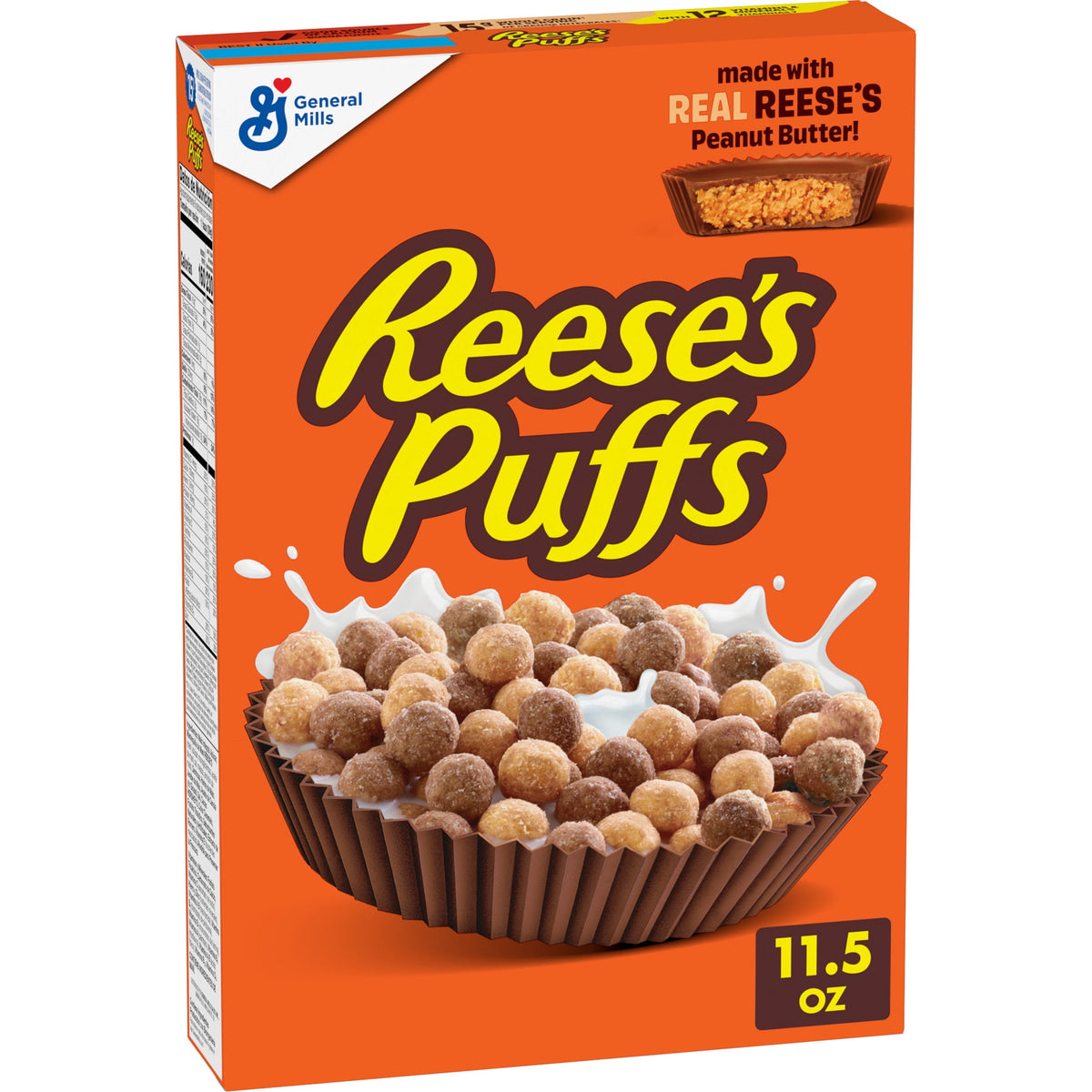REESE'S PUFFS Whole Grain Chocolatey Peanut Butter Breakfast Cereal (11.5 oz)