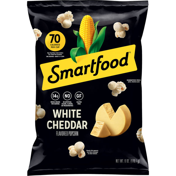 Smartfood Gluten Free, No Artificial Colors White Cheddar Popcorn Bag, 6 oz