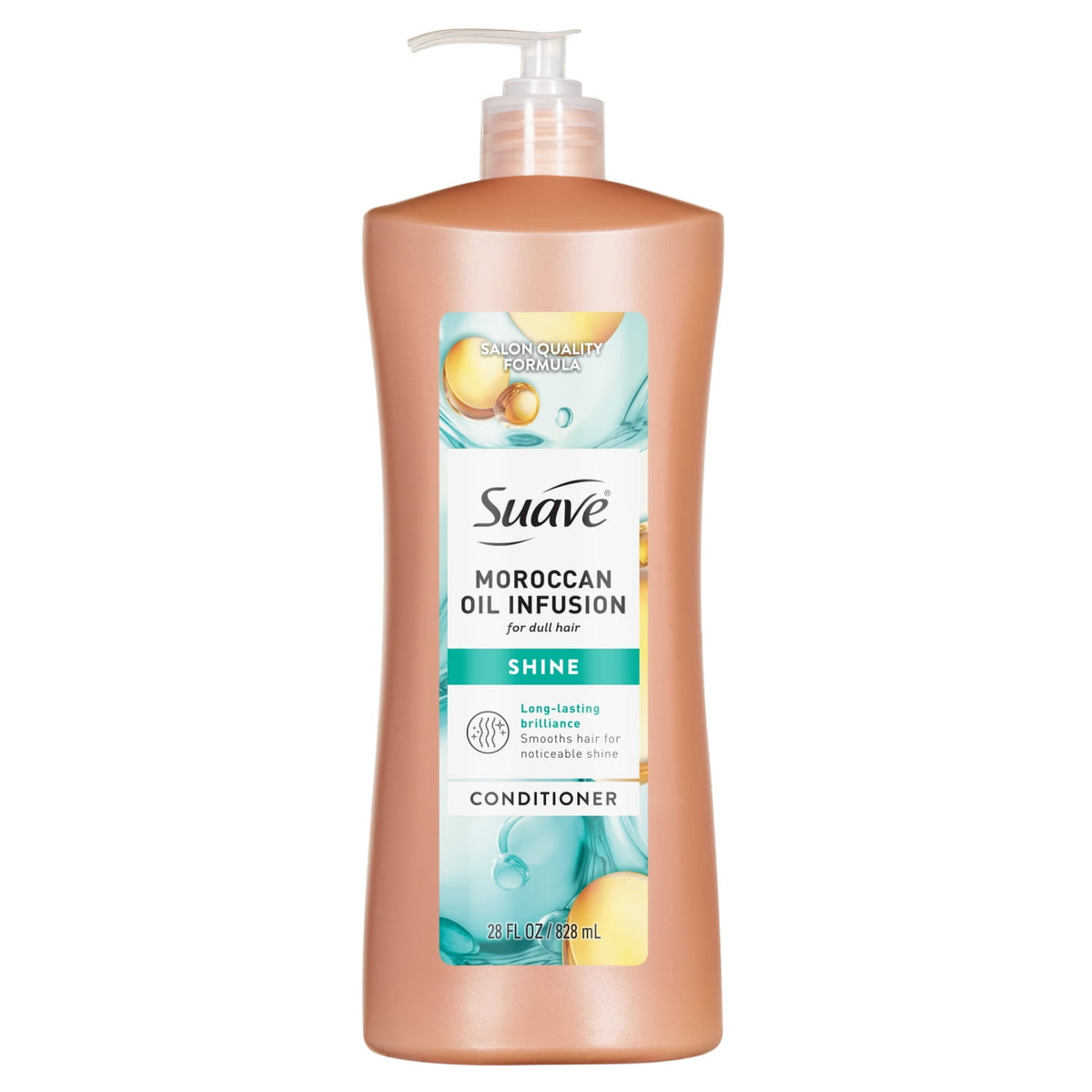 Suave Moroccan Oil Infusion Conditioner For Dull Hair, Adds Shine, 28 FL OZ