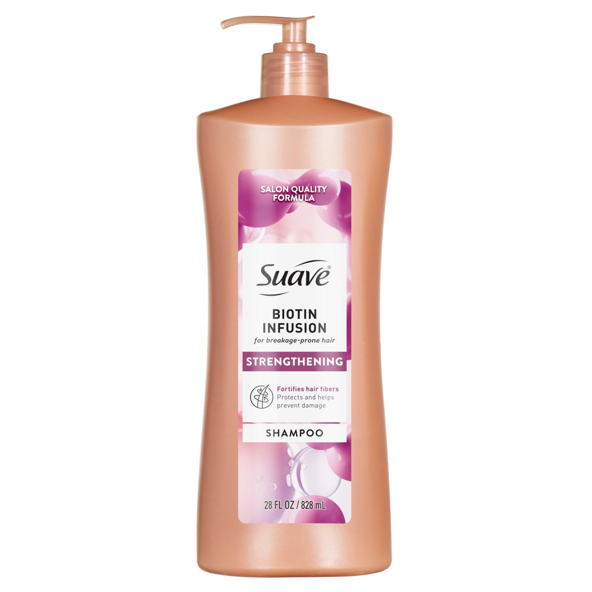 Suave Biotin Infusion Strengthening Shampoo for Breakage Prone Hair, 28 FL OZ
