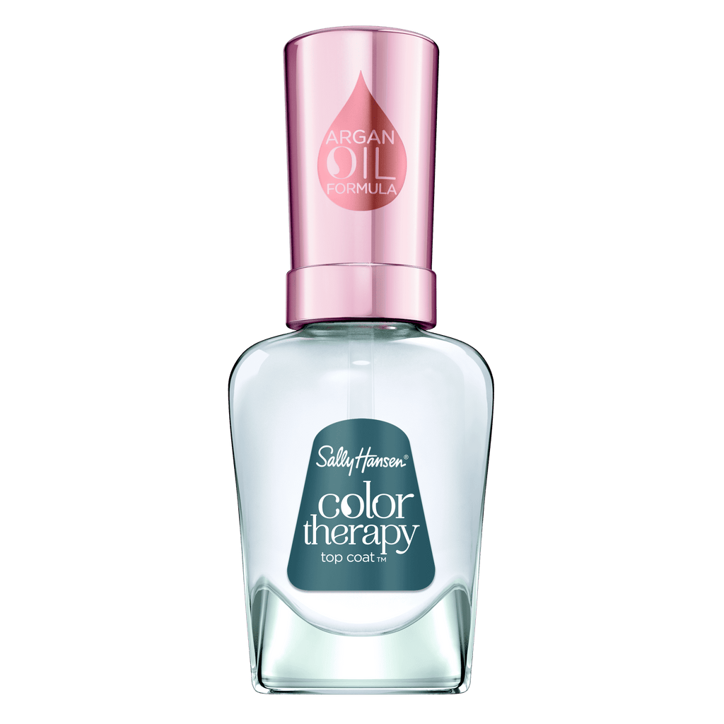 Sally Hansen Color Therapy Top Coat, 0.5 fl oz, Restorative, Argan Oil Formula