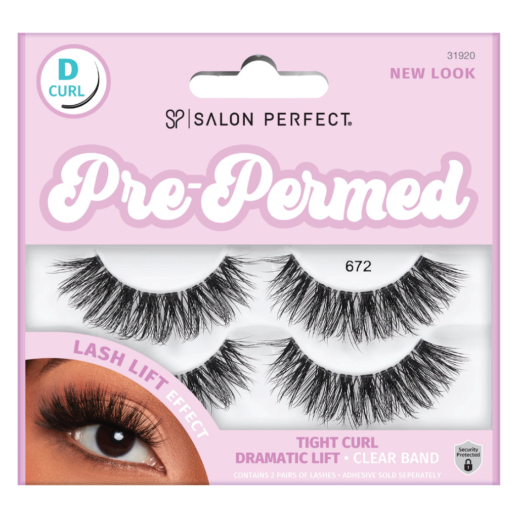 Salon Perfect Pre-Permed Lash, 672, 2 pairs