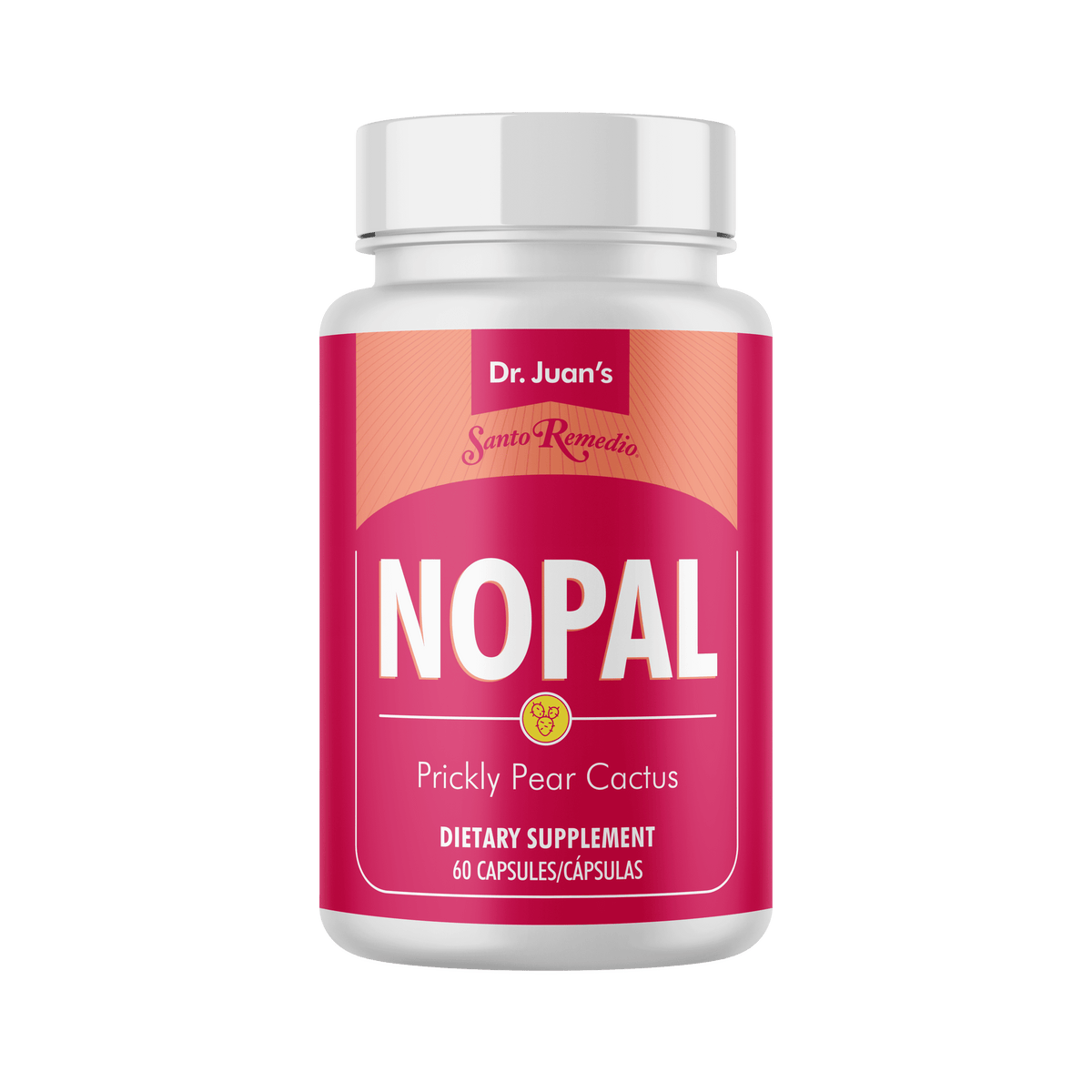 Santo Remedio Nopal, Prickly Pear Cactus Dietary Supplement, 700 mg, 60 Count, Immune Support