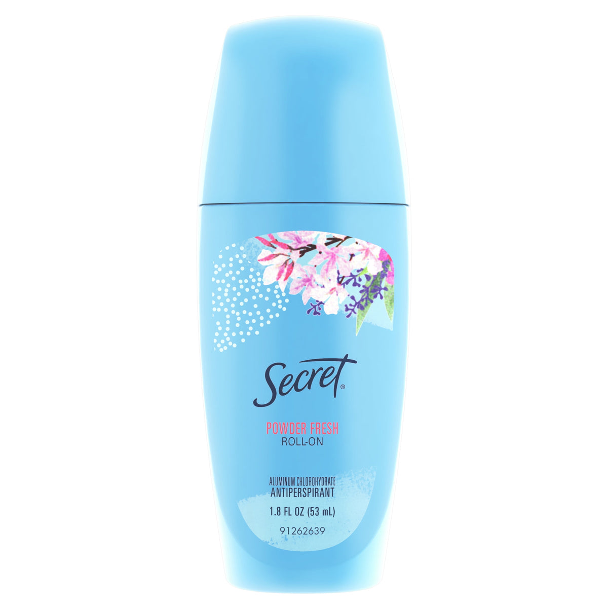 Secret Roll-on Antiperspirant Deodorant for Women, Powder Fresh, 1.8 fl oz
