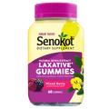 Senokot Dietary Supplement Laxative Gummies, Mixed Berry Flavor, 60 Count