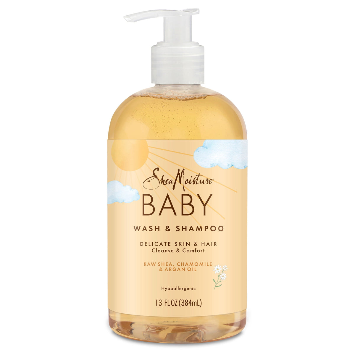 SheaMoisture Baby Wash & Shampoo For All Skin Types Raw Shea, Chamomile & Argan Oil Baby Wash And Shampoo With Frankincense & Myrrh To Help Cleanse