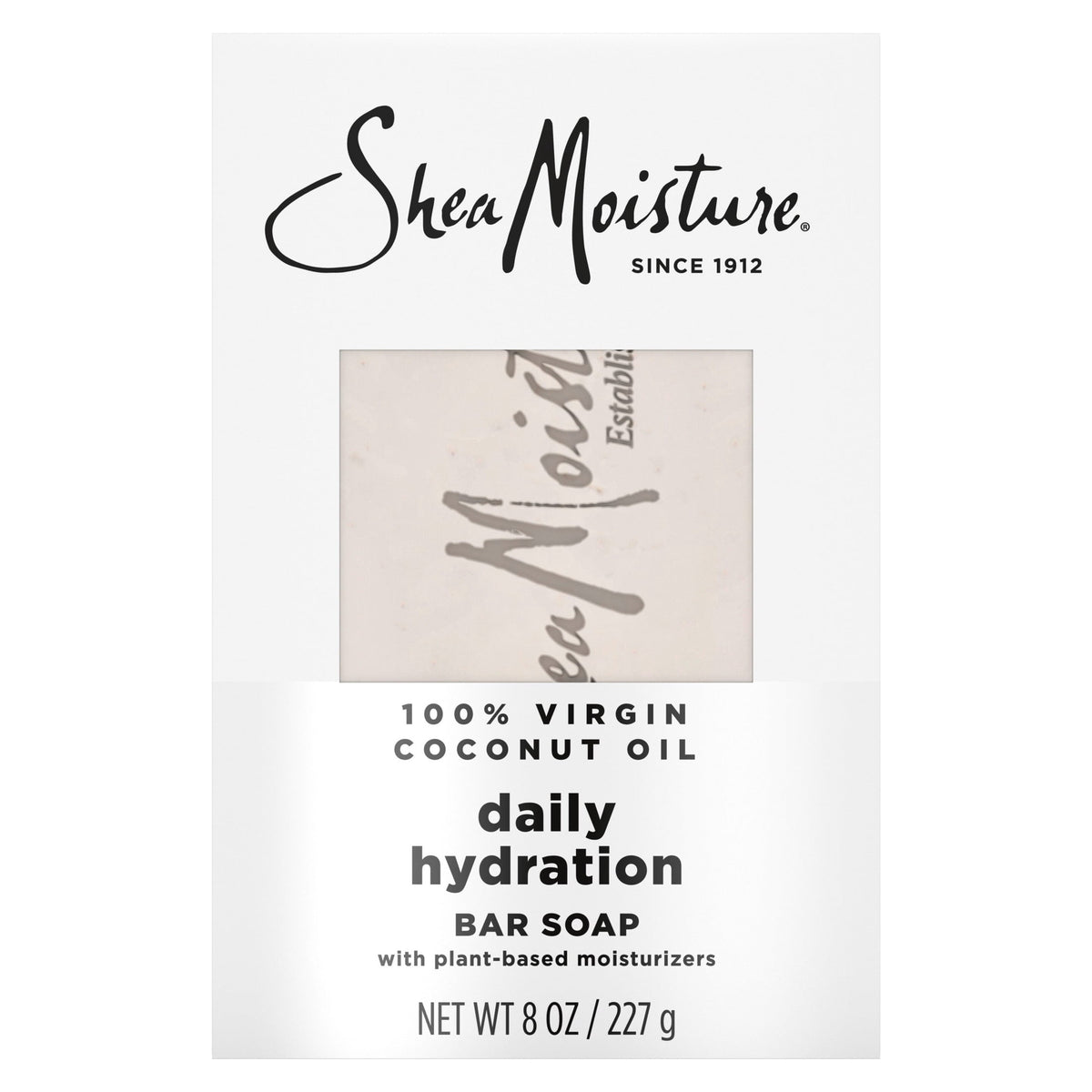 SheaMoisture Bar Soap Nourish And Replenish Skin 100% Virgin Coconut Oil Daily Hydrating Bar Soap With 24h Shea Moisture Nutrients For Healthy