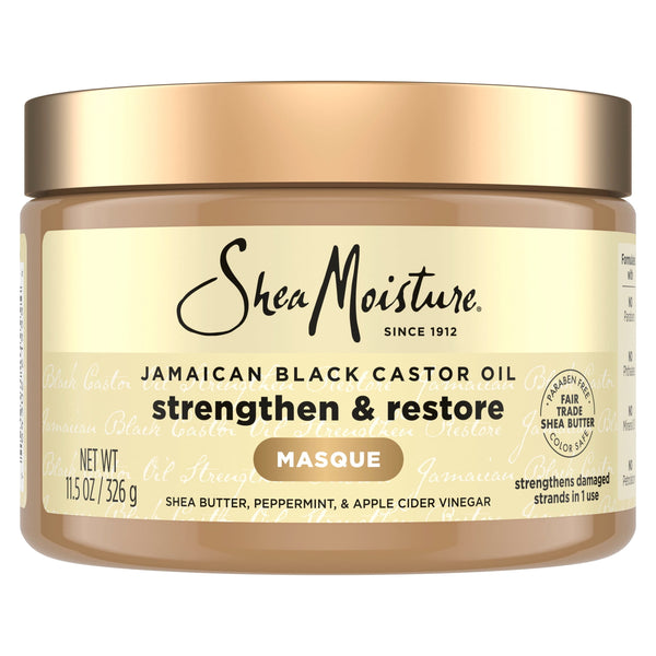 SheaMoisture Dry Hair Mask To Repair Damaged Hair & Smooth Split Ends, Jamaican Black Castor Oil Hair Mask For Dry Hair, 11.5 oz