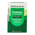 Spring Valley Extra-Strength Probiotic Vegetable Capsules for Digestive and Immune Health, 10 Billion CFU, 30 Count