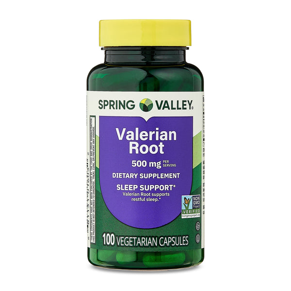Spring Valley Valerian Root Capsules, 500 mg, 100 Count