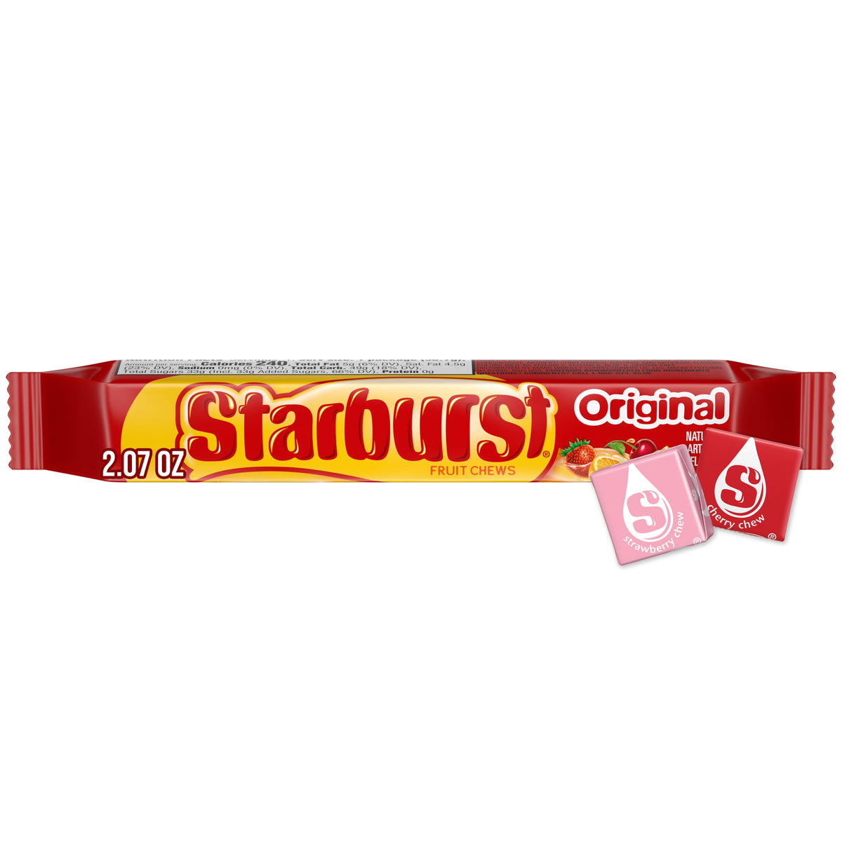 Starburst Original Fruit Chews Chewy Candy, Full Size - 2.07 oz