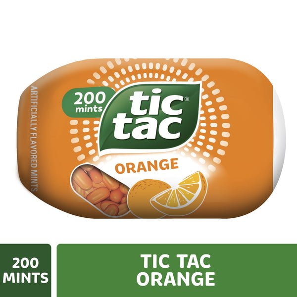 Tic Tac Orange, On-the-Go Pocket-Sized Mints, 200 pieces, 3.4 oz Single Pack
