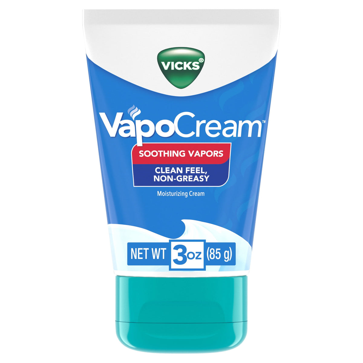 Vicks VapoCream, Non-Greasy Moisturizing Cream, Non-Medicated, 3.0 oz