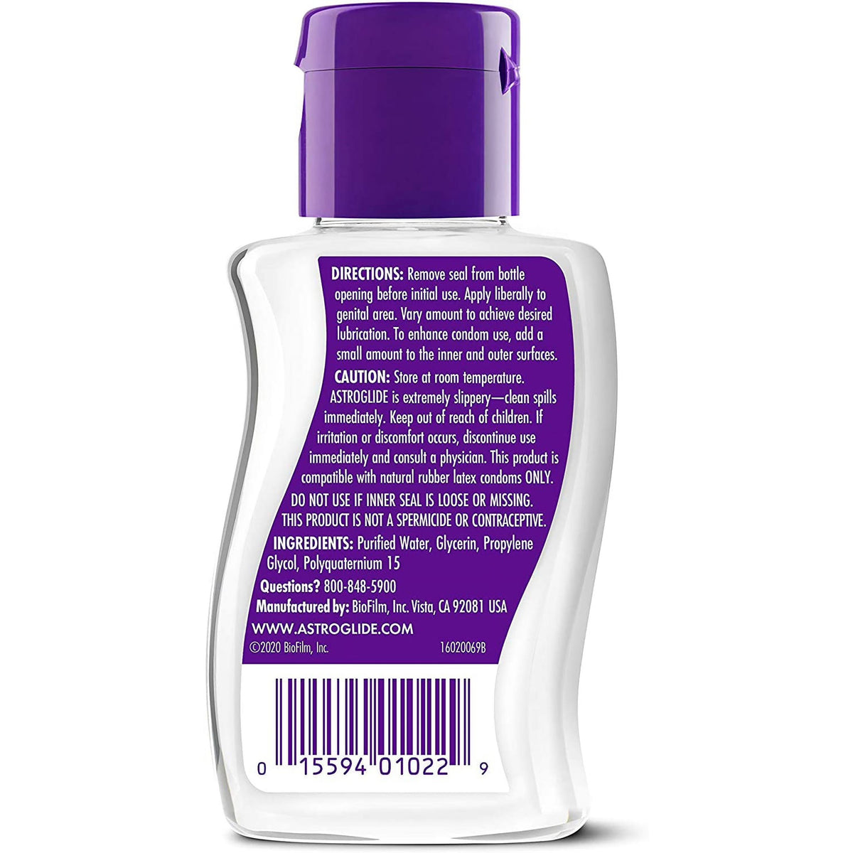 Astroglide Liquid Water Based Personal Lube, for Men, for Women, Travel-Friendly Size, 2.5 fl oz