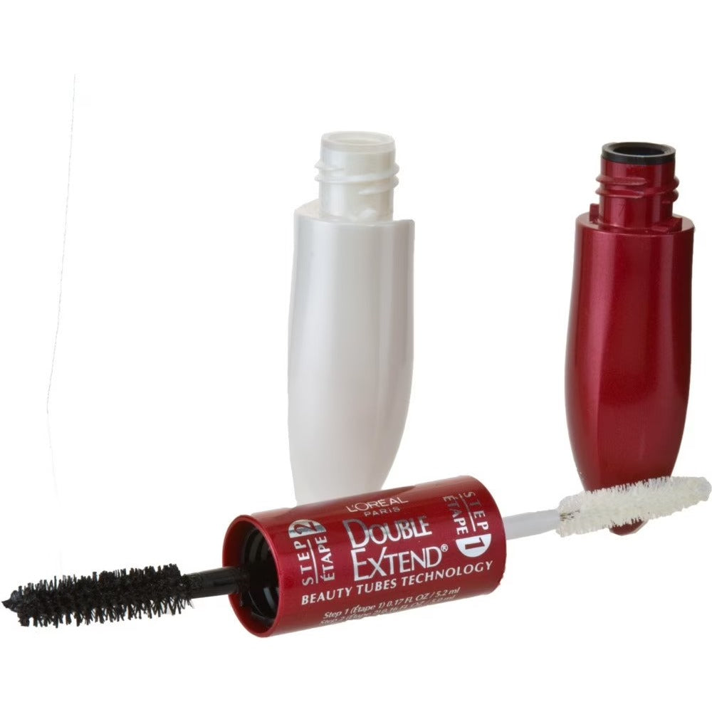 L'Oreal Paris Double Extend Tubing Mascara Lengthening in 2 Steps, Black