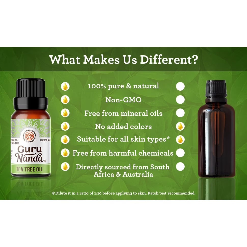GuruNanda Tea Tree Essential Oil, 0.5 oz