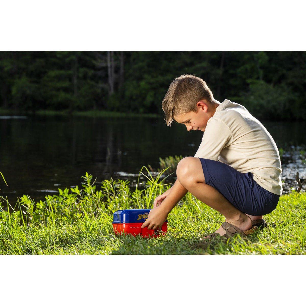 Shakespeare Marvel Spider-Man Play Box, Kids Fishing Tackle Box