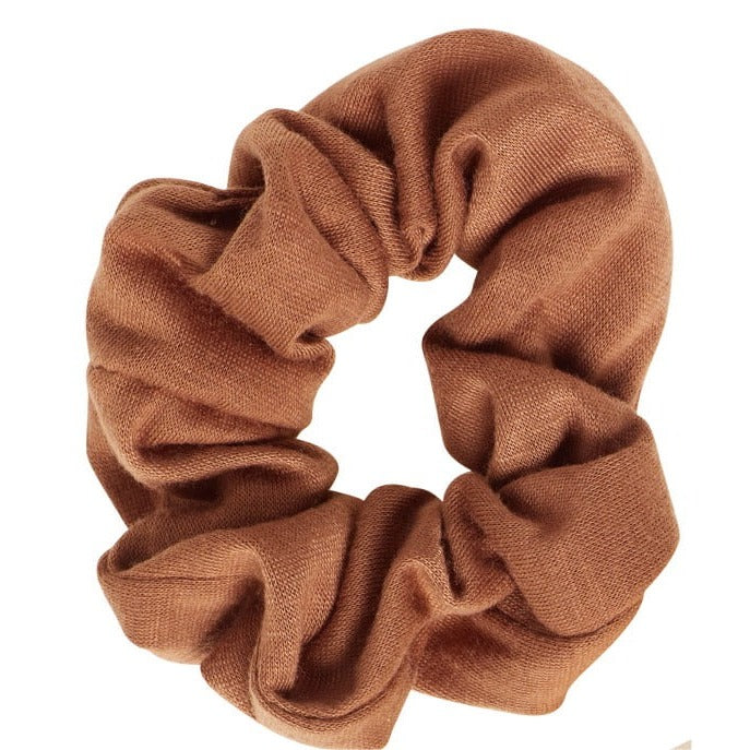Goody Cotton Hair Scrunchies, Ouchless, Gentle & All Day-Comfort, Assorted Fabric Hair Ties, 12 Ct