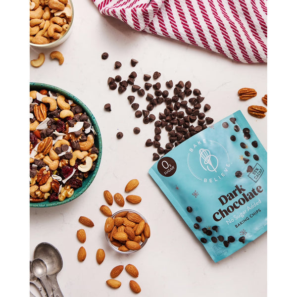 Bake Believe ,Keto-Friendly, Dark Chocolate Chips, 9 oz Bag