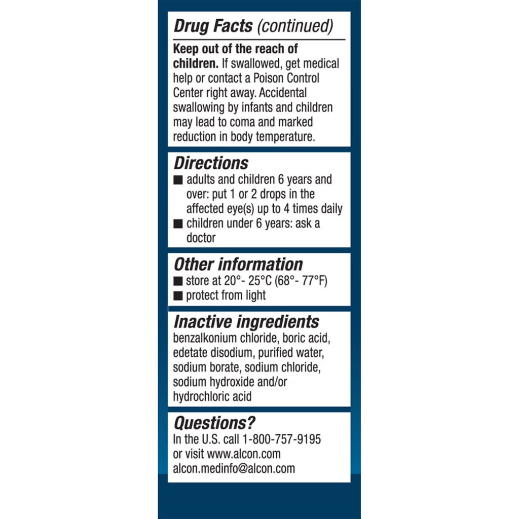 Naphcon-A Eye Allergy Drops, Itchy & Red Eye Symptom Relief, Adults & Kids 6+, 0.5 fl oz
