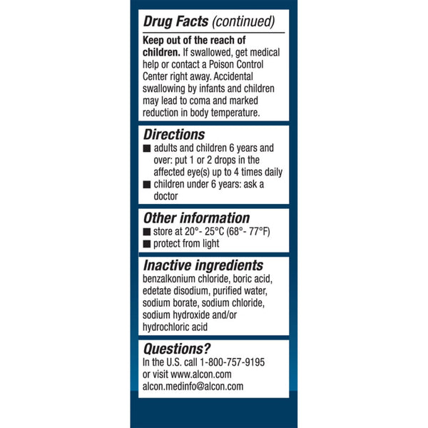 Naphcon-A Eye Allergy Drops, Itchy & Red Eye Symptom Relief, Adults & Kids 6+, 0.5 fl oz