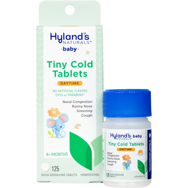 Hyland's Baby Tiny Cough & Cold, 125 Quick-Dissolving Tablets for Colds