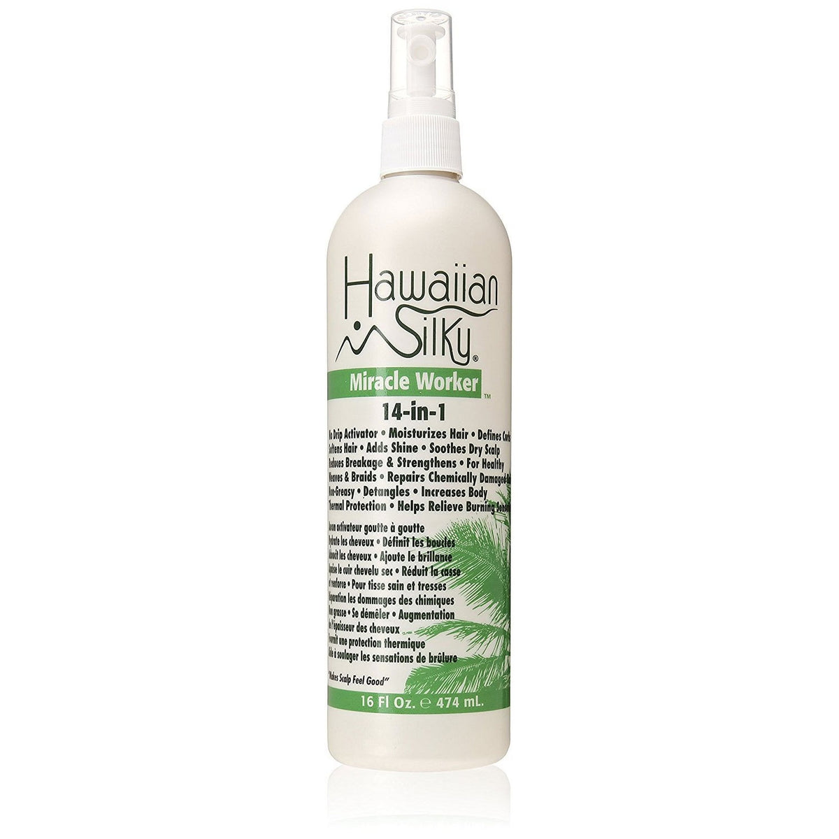 Hawaiian Silky 14n1 Miracle Worker 16oz., All Hair Types, Detangling
