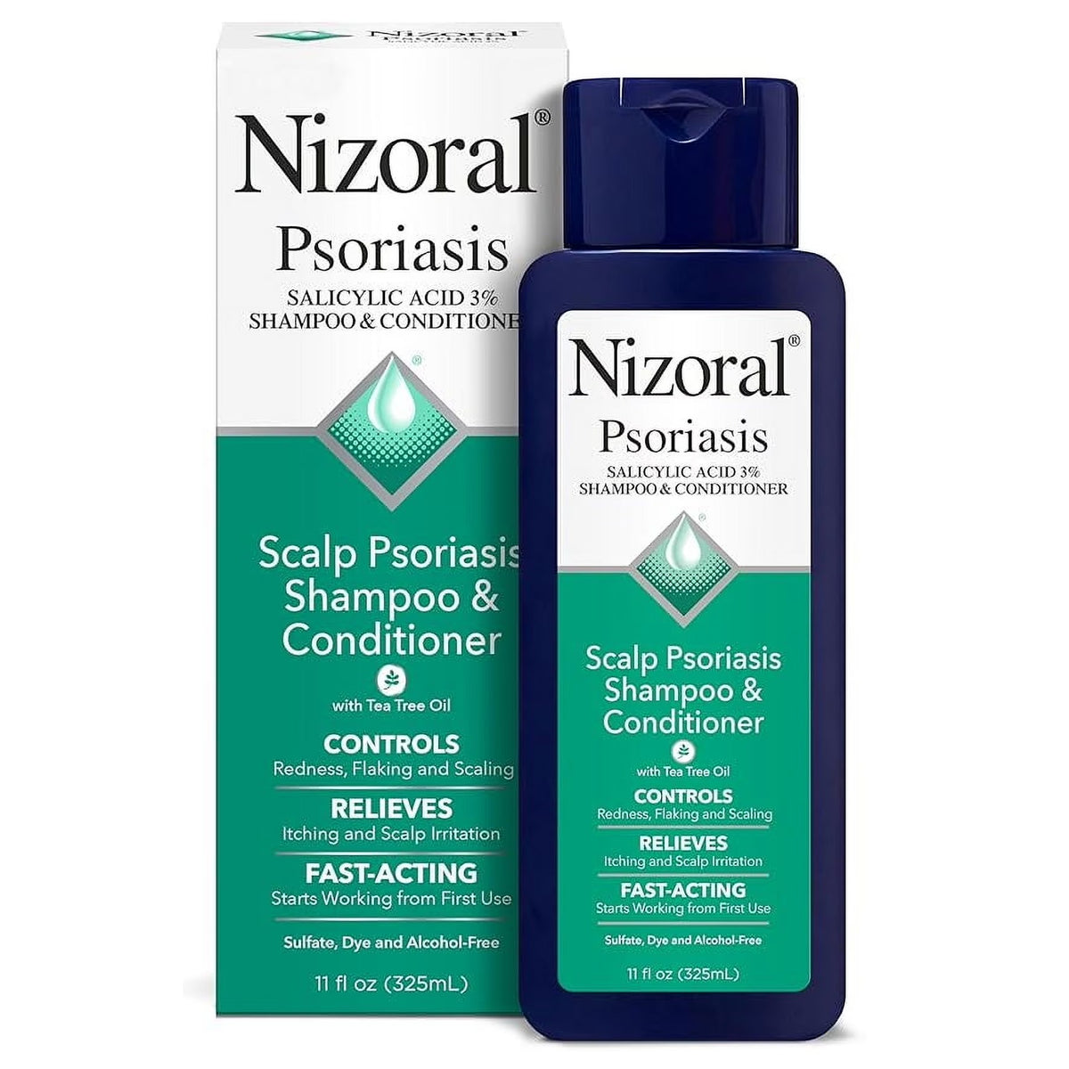 Nizoral Psoriasis Shampoo & Conditioner, 11 Fl Oz, Gentle Scalp Treatment