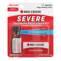 Red Cross Toothache Medicine Kit, Instant Pain Relief of Throbbing Toothache, 1/8 (.125) fl oz