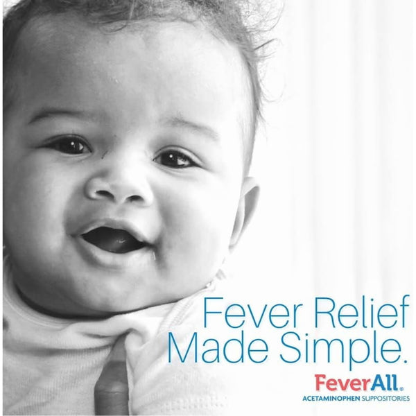 Feverall Infant Acetaminophen Suppositories Pain Reliever and Fever Reducer, Age 6-36 Months, Paraben Free, No Artificial Colors